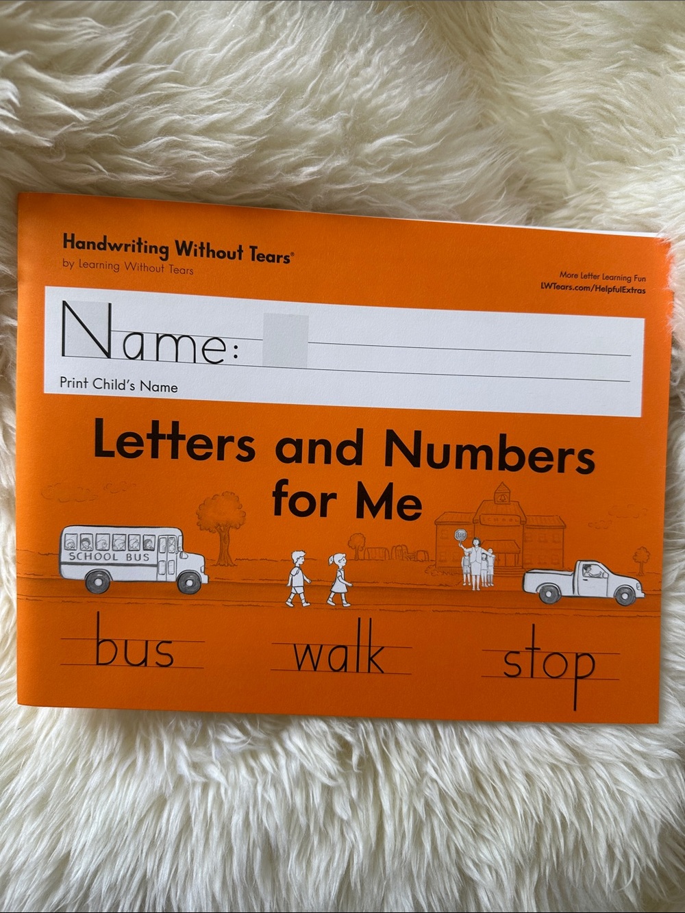 Handwriting Without Tears: Letters and Numbers For Me Workbook - Orange